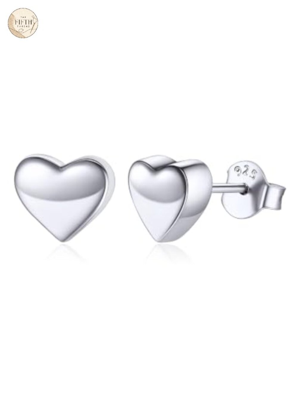 925 Sterling Silver Stud Earrings Hypoallergenic 7mm